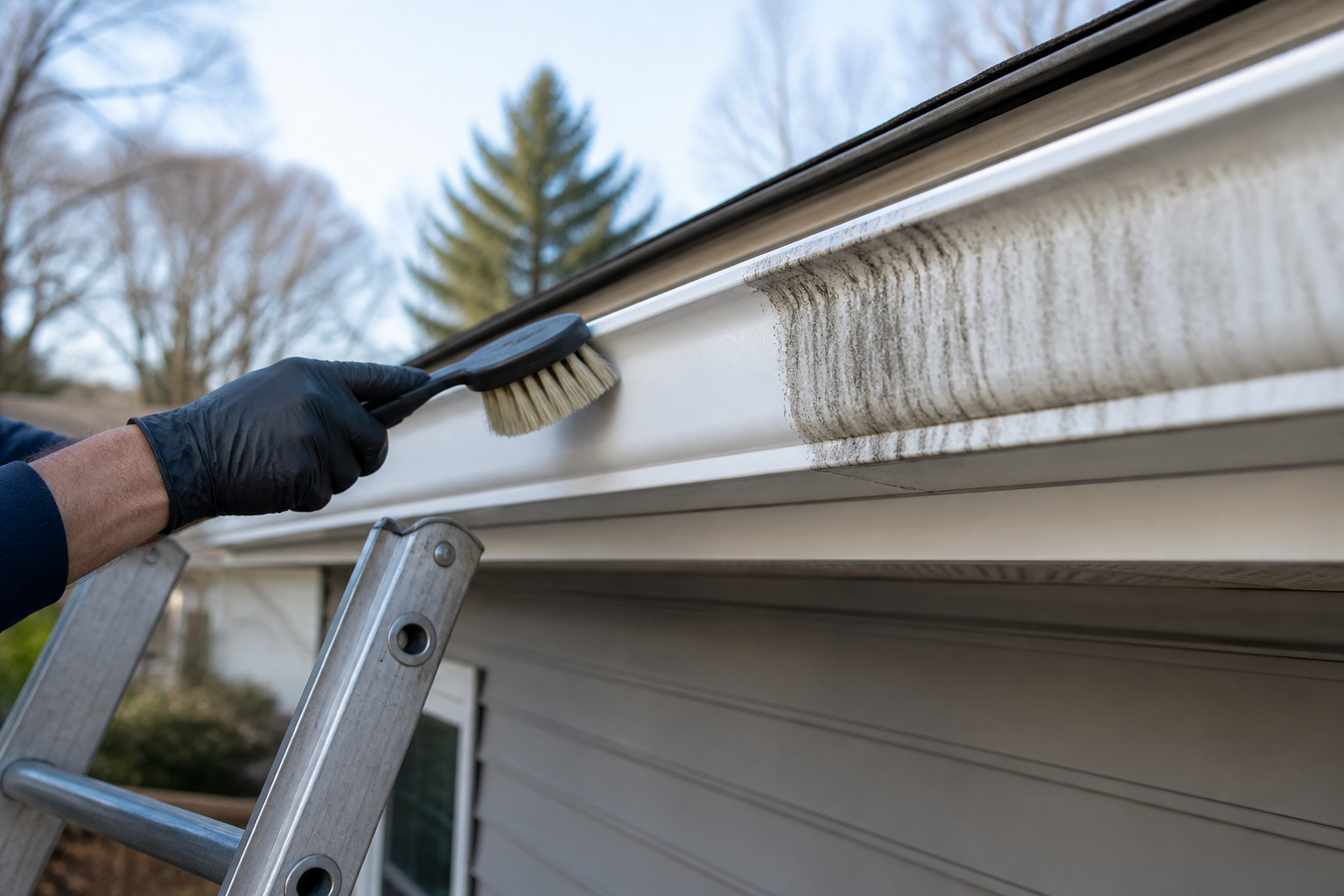 Gutter Cleaning & Brightening in Liberty, MO by Tate's Pressure Washing & Painting